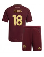 AS Roma Matias Soule #18 Domácí dres pro děti 2024-25 Krátký Rukáv (+ trenýrky)